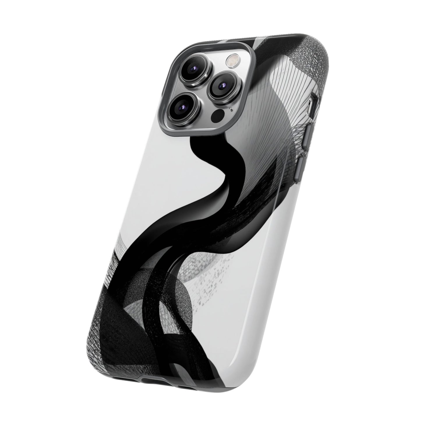 Phone Case — Monochrome Abstract Protective Cover