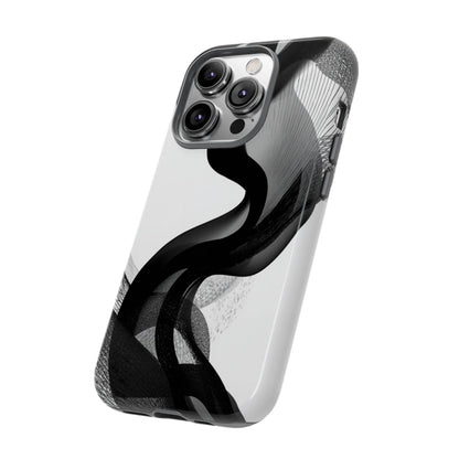 Phone Case — Monochrome Abstract Protective Cover
