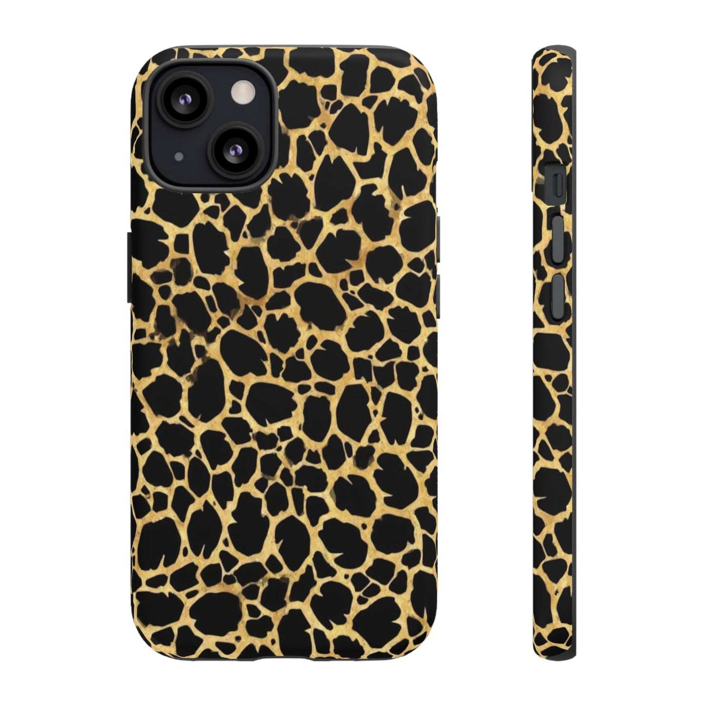 Giraffe Print Tough Phone Case — Durable Leopard-Style Protective Cover