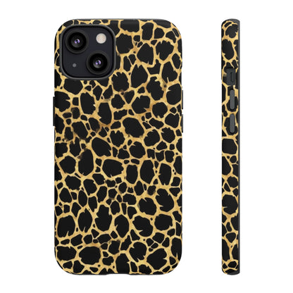 Giraffe Print Tough Phone Case — Durable Leopard-Style Protective Cover