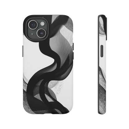 Phone Case — Monochrome Abstract Protective Cover