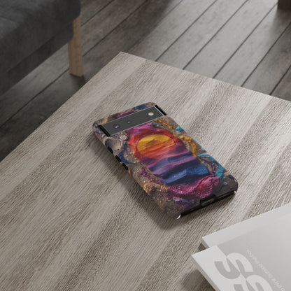 Phone Case — Colorful Sand Art Sunset Tough Protective Case