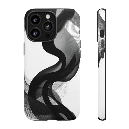 Phone Case — Monochrome Abstract Protective Cover