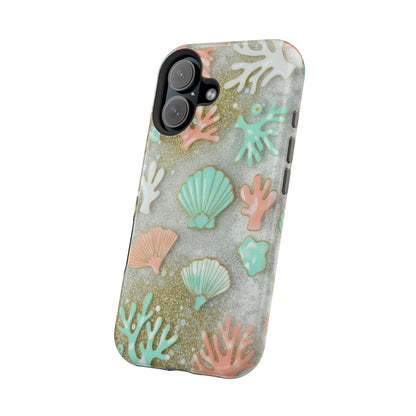 Seashell Coral Magnetic Impact Phone Case