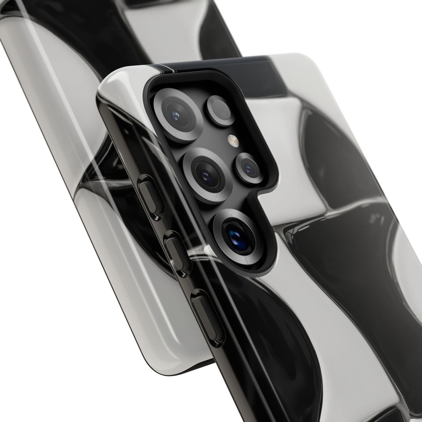 Black & White Abstract Pattern Tough Phone Case