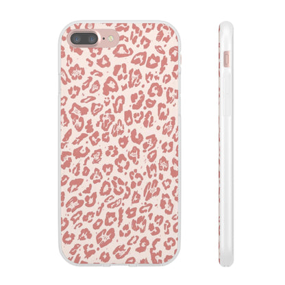 Pink Leopard Print Phone Case – Slim Flexible Protective Cover