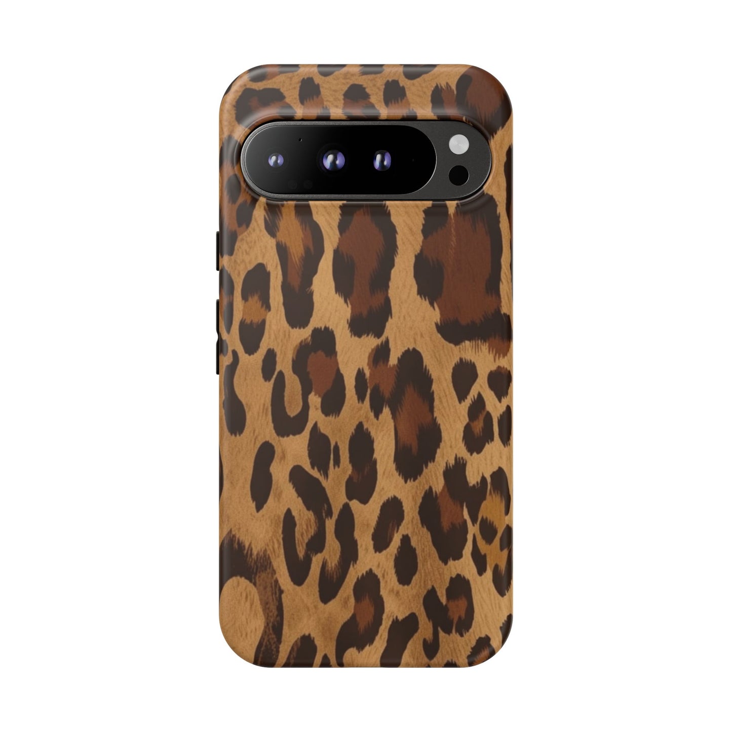 Leopard Print Tough Phone Case — Durable Animal Print Protective Cover