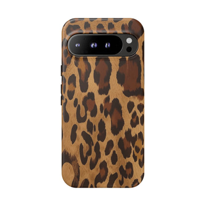 Leopard Print Tough Phone Case — Durable Animal Print Protective Cover