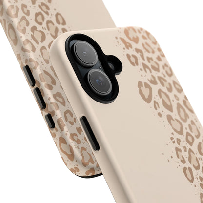 Phone Case – Beige Leopard Print Protective Cover