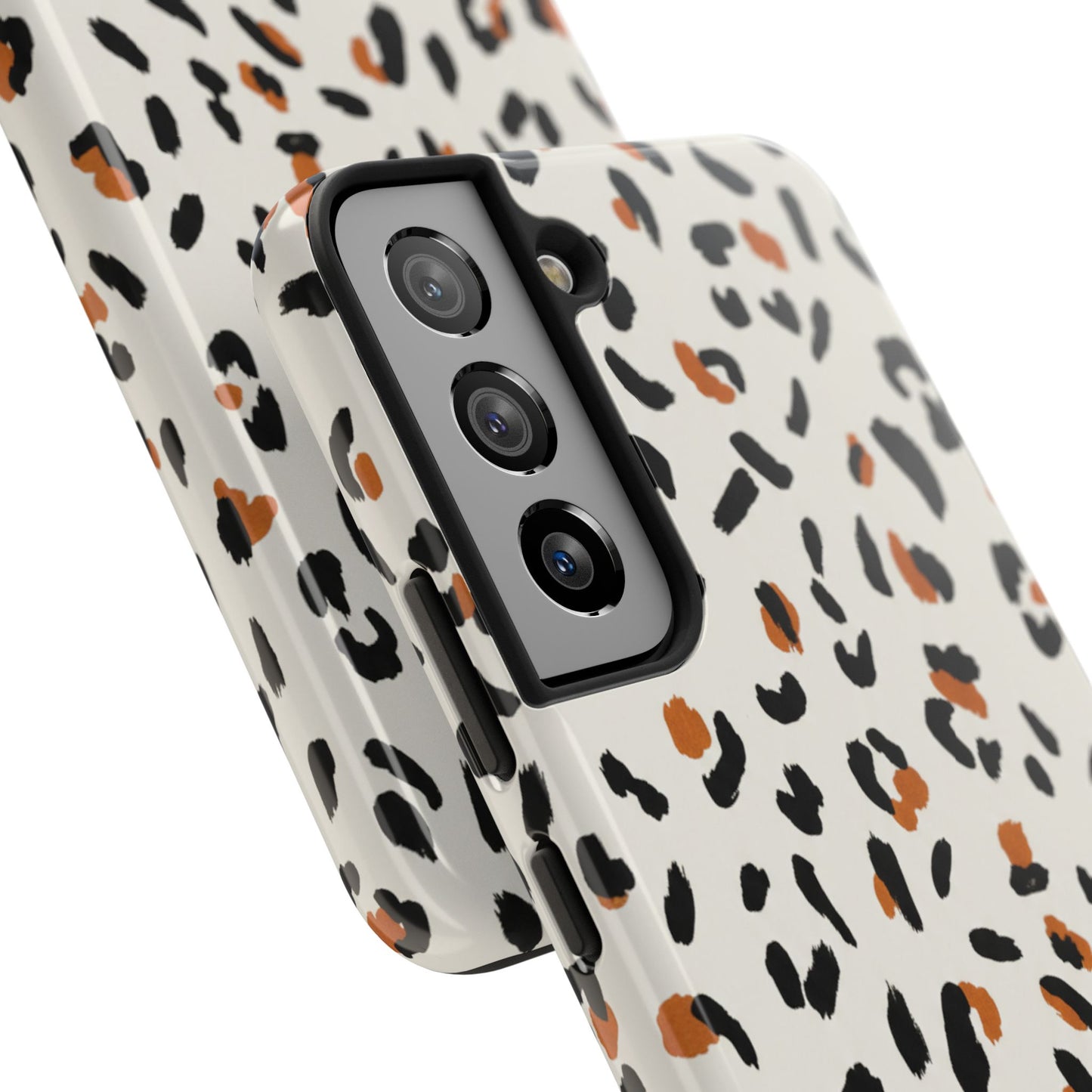 Leopard Print Tough Phone Case — Stylish Protective iPhone Cover