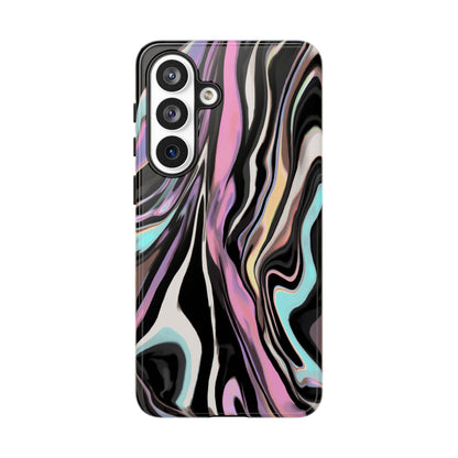Abstract Marble Tough Phone Case — Pastel Swirl Protective Cover