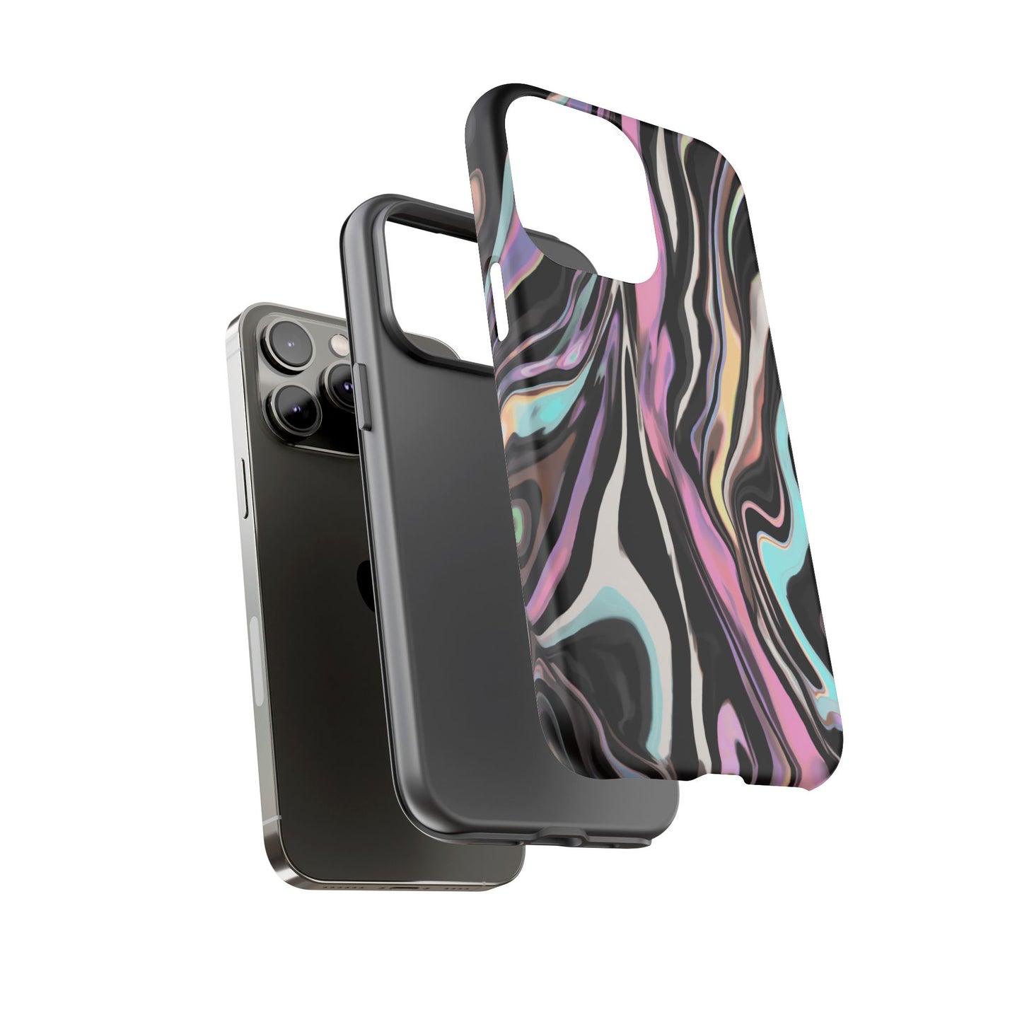 Abstract Marble Tough Phone Case — Pastel Swirl Protective Cover