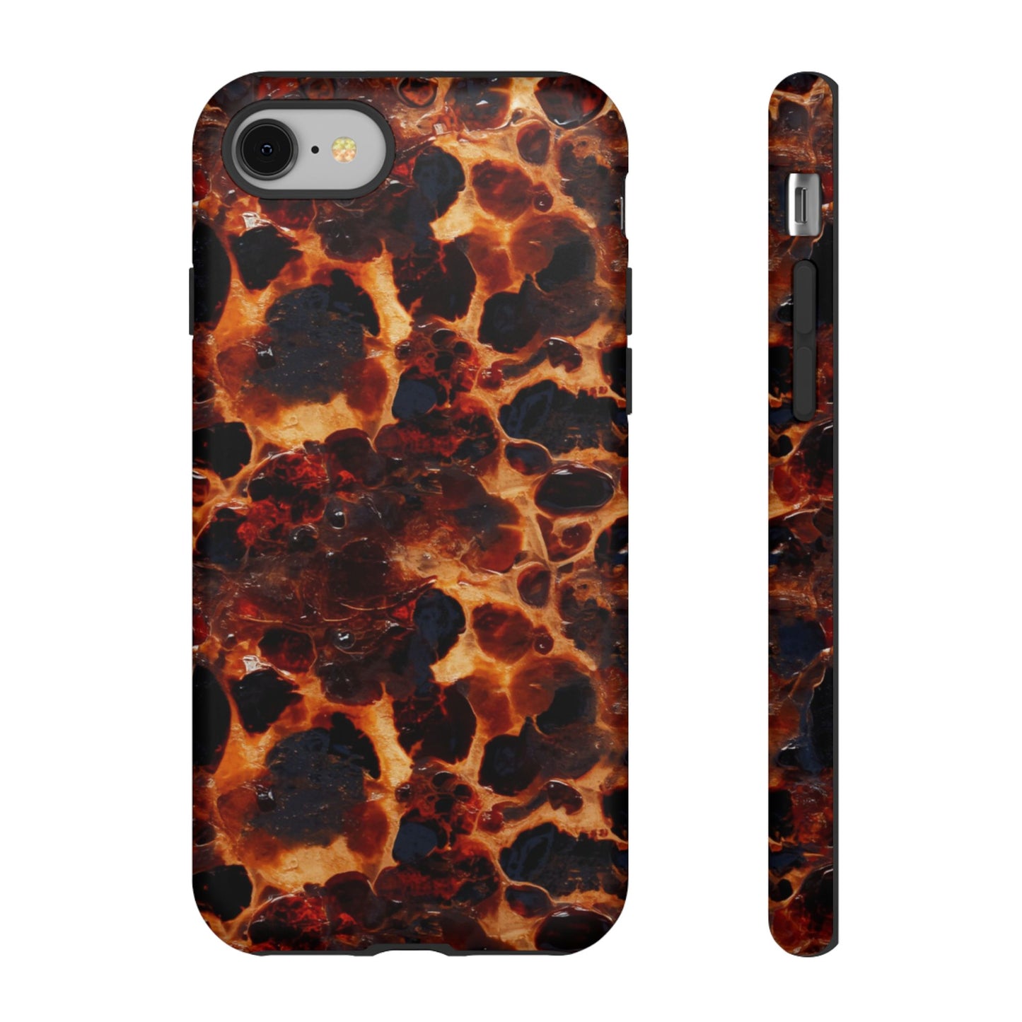 Tortoiseshell Phone Case — Protective iPhone Cover with Classic Amber Pattern