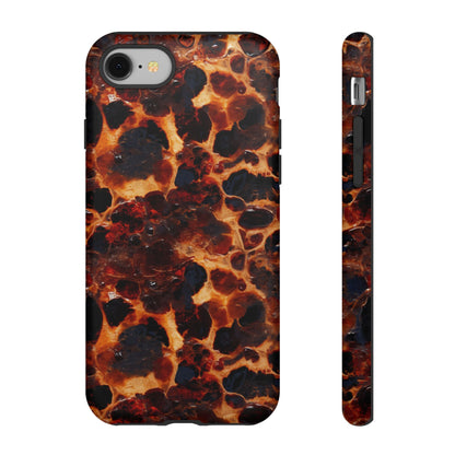 Tortoiseshell Phone Case — Protective iPhone Cover with Classic Amber Pattern