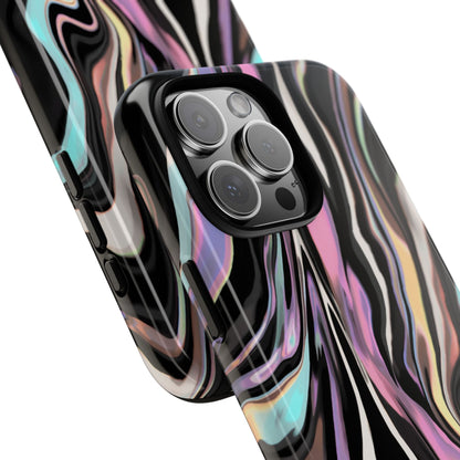 Abstract Marble Tough Phone Case — Pastel Swirl Protective Cover