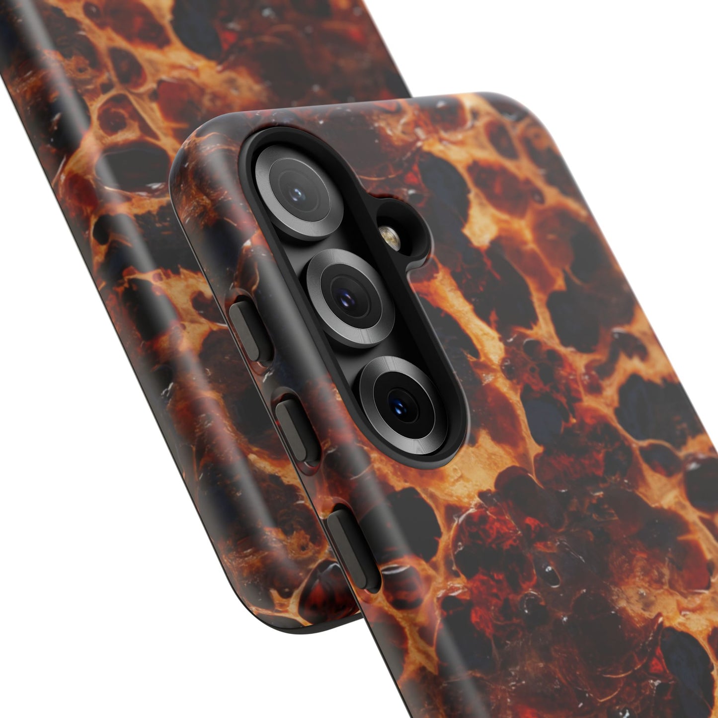 Tortoiseshell Phone Case — Protective iPhone Cover with Classic Amber Pattern