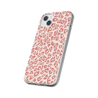 Pink Leopard Print Phone Case – Slim Flexible Protective Cover