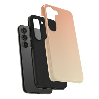 Gradient Tough Phone Case — Peach Ombre Protective Cover