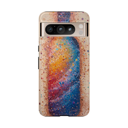Galaxy Bottle Tough Phone Case — Colorful Nebula Splash iPhone Cover