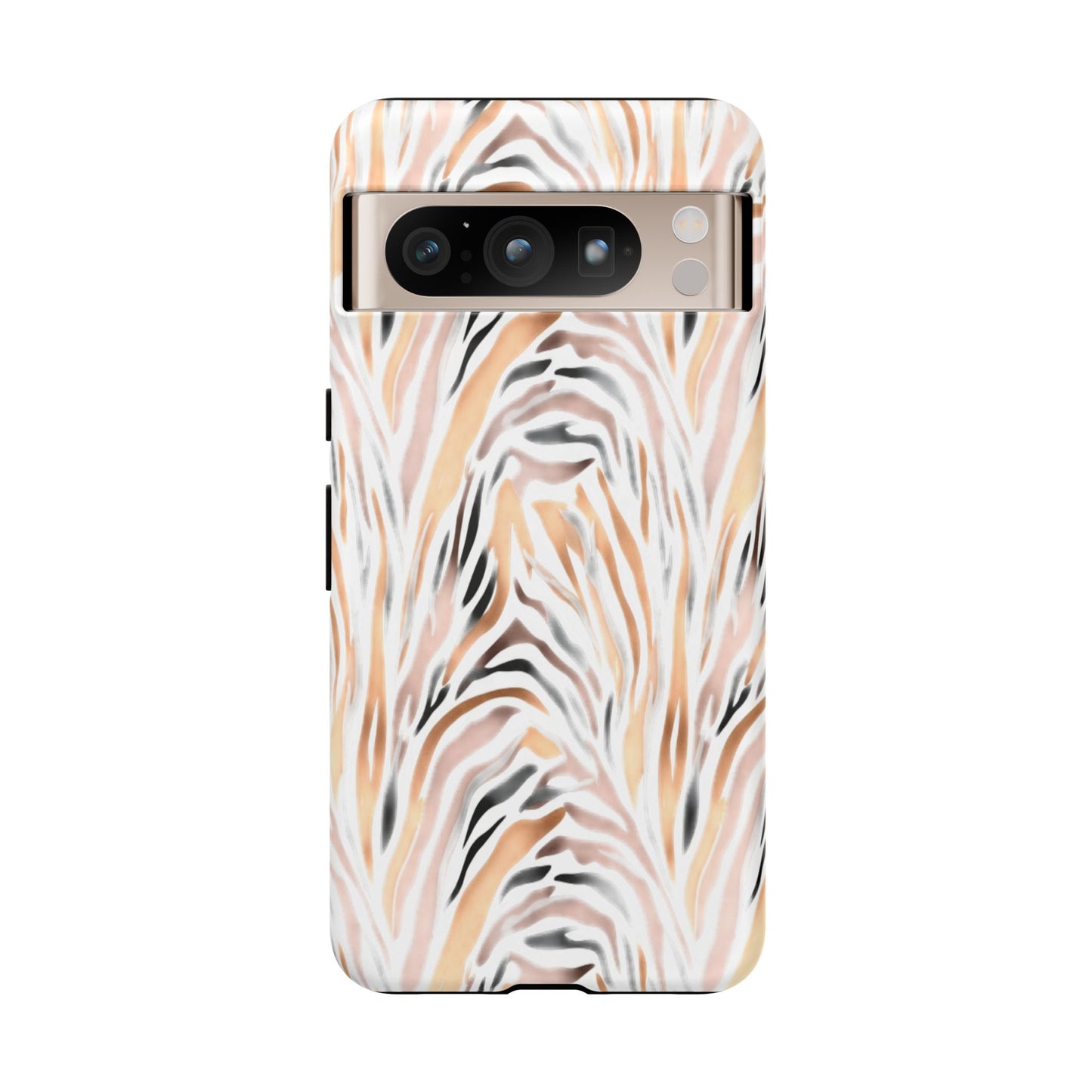 Tough Case — Neutral Watercolor Tiger Stripe Phone Case