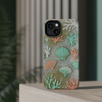 Seashell Coral Magnetic Impact Phone Case