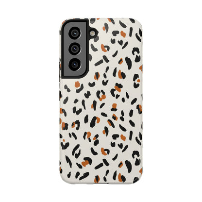 Leopard Print Tough Phone Case — Stylish Protective iPhone Cover