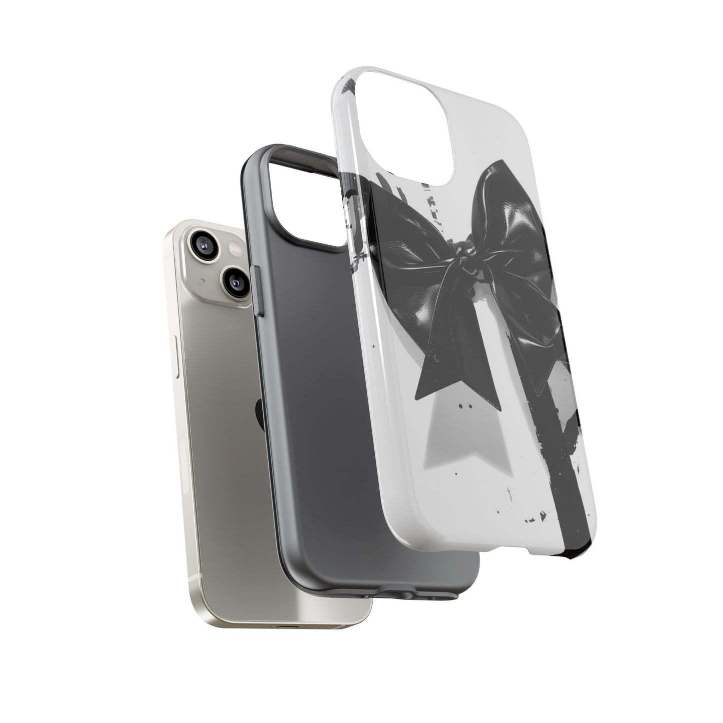 Phone Case — Black Bow Graphic Protective Cover