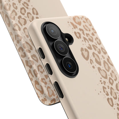 Phone Case – Beige Leopard Print Protective Cover