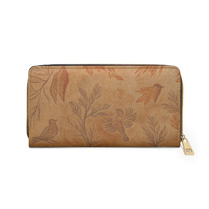 Women's Botanical Wallet - Modern Zippered Wallet
