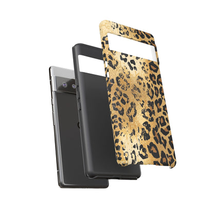 Leopard Print Tough Phone Case — Durable Protective iPhone Cover