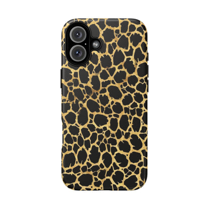 Giraffe Print Tough Phone Case — Durable Leopard-Style Protective Cover