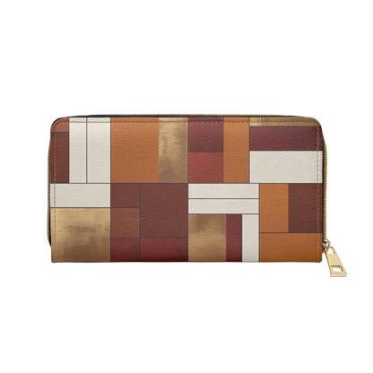 Women's Toasted Ochre Bloc Wallet - Everyday Zipperedd Wallet