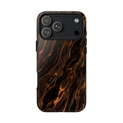 Copper Swirl Phone Case — Tough Protective iPhone Cover