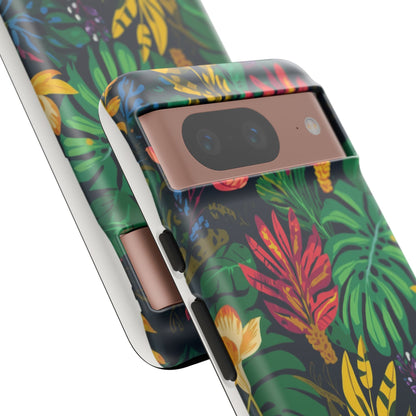 Tropical Floral Phone Case — Vibrant Jungle Leaf Protective Cover