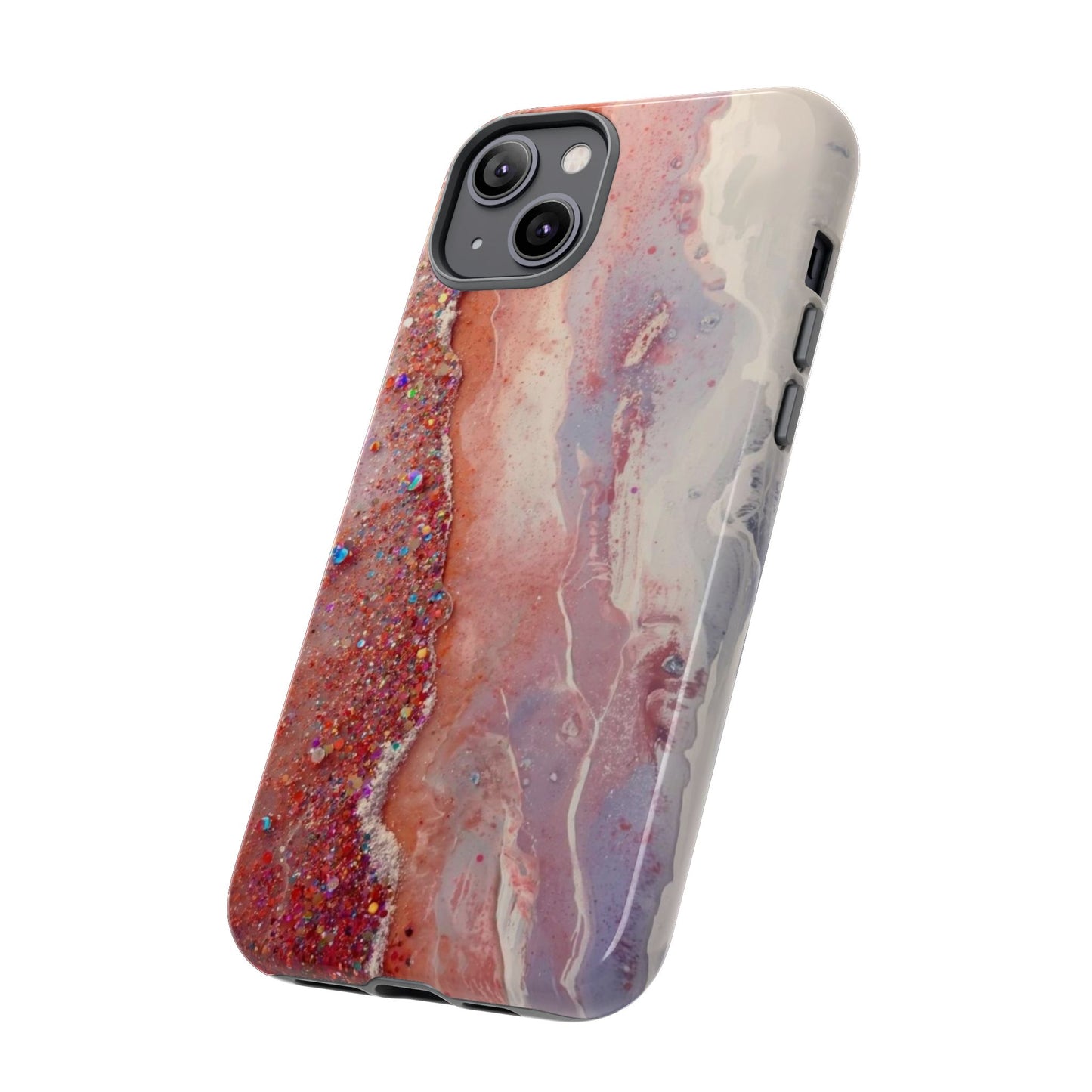 Marbled Rose Gold Galaxy Phone Case — Protective Tough Case