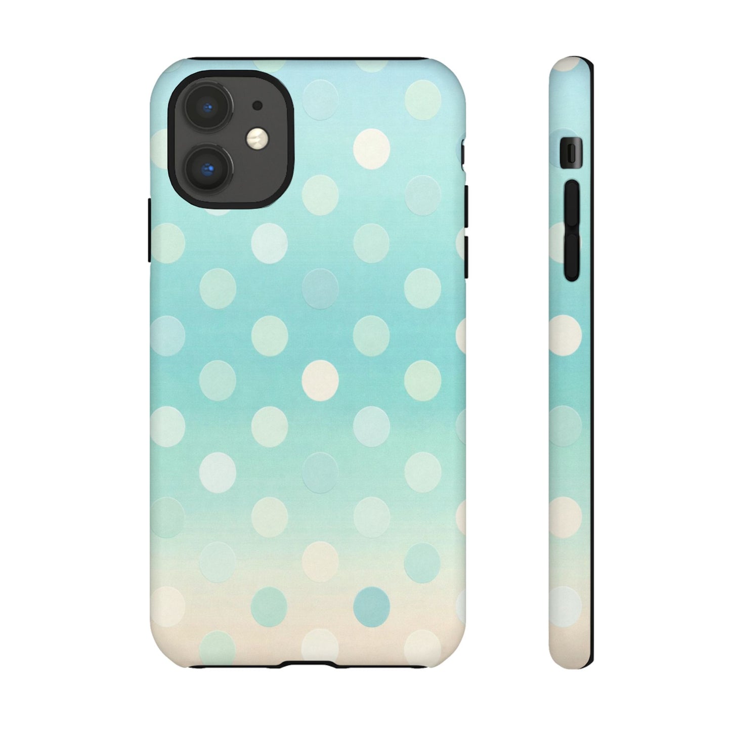 Abstract Palm Tough Phone Case — Minimal Coastal Blue Protective Cover