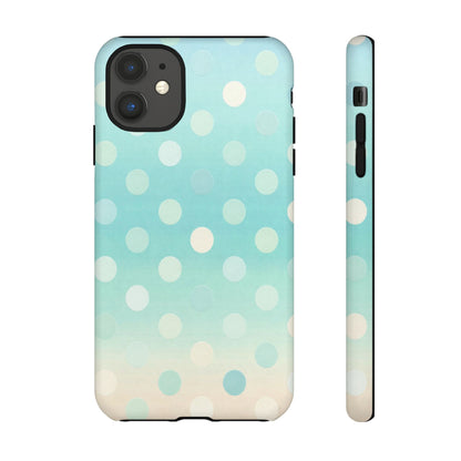 Abstract Palm Tough Phone Case — Minimal Coastal Blue Protective Cover