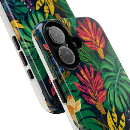Tropical Floral Phone Case — Vibrant Jungle Leaf Protective Cover