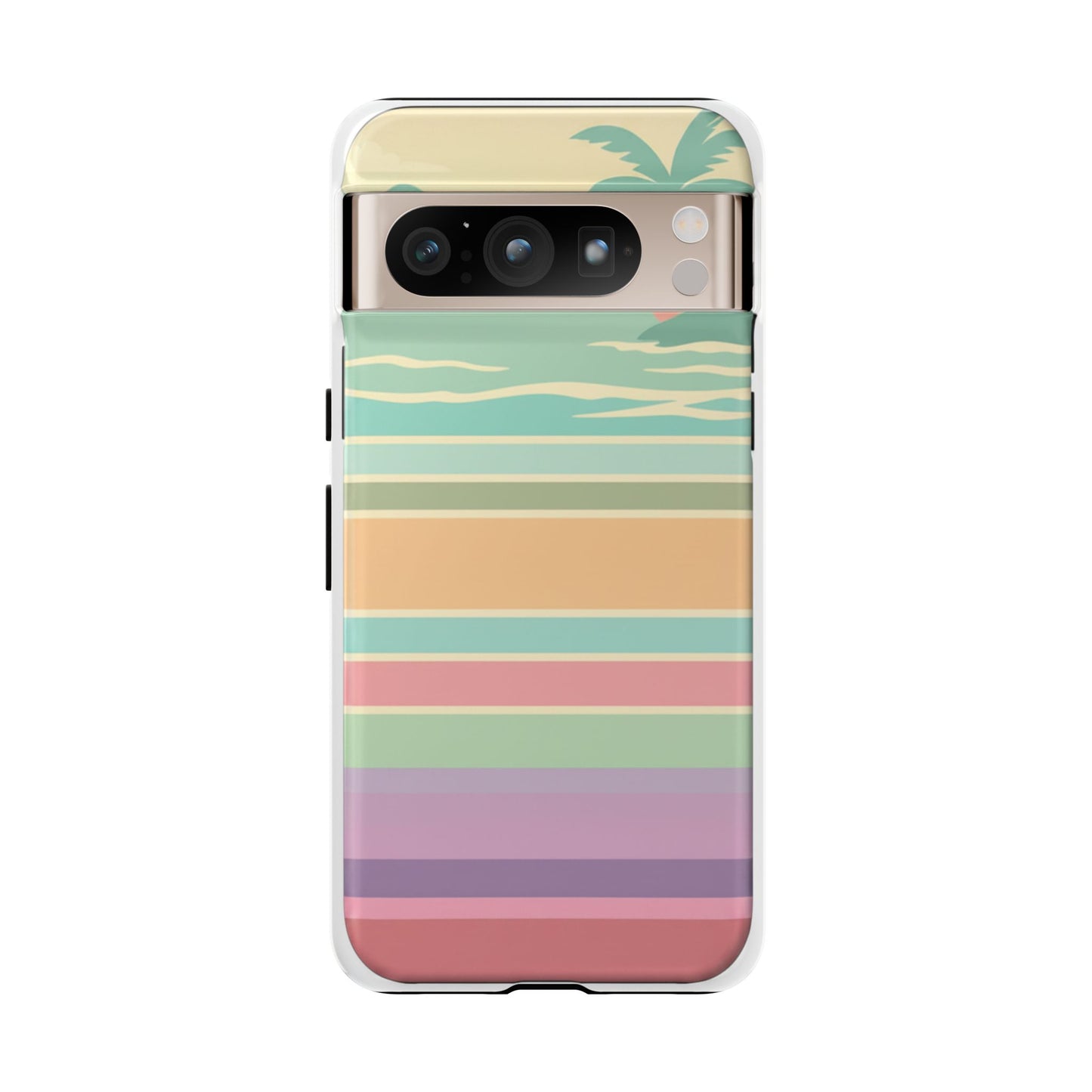 Tough Case — Retro Pastel Sunset Palm Tree Phone Case