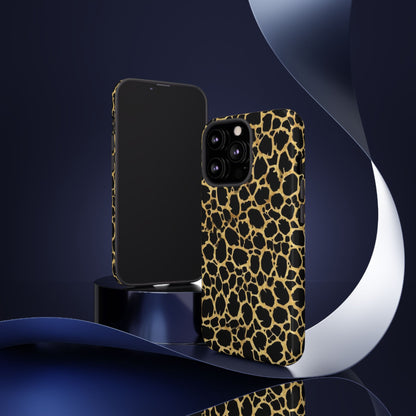 Giraffe Print Tough Phone Case — Durable Leopard-Style Protective Cover
