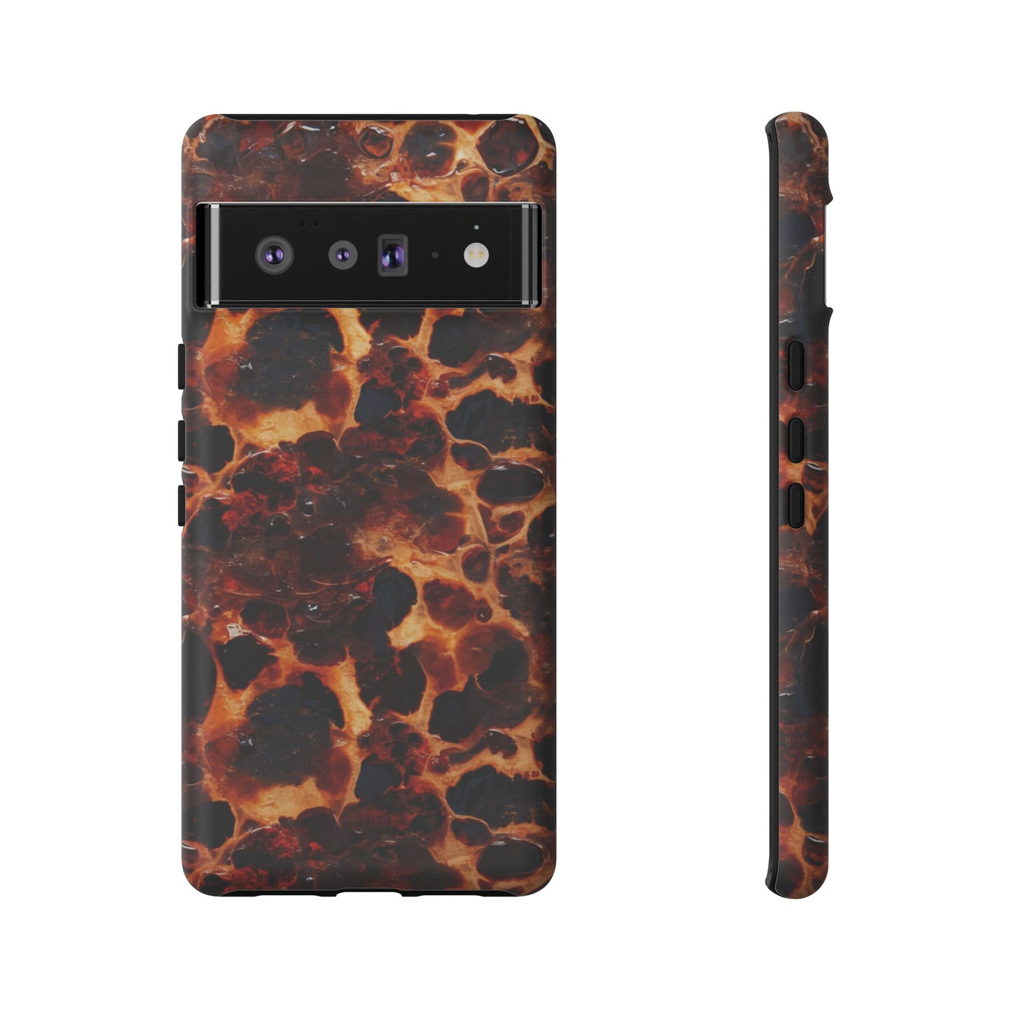 Tortoiseshell Phone Case — Protective iPhone Cover with Classic Amber Pattern