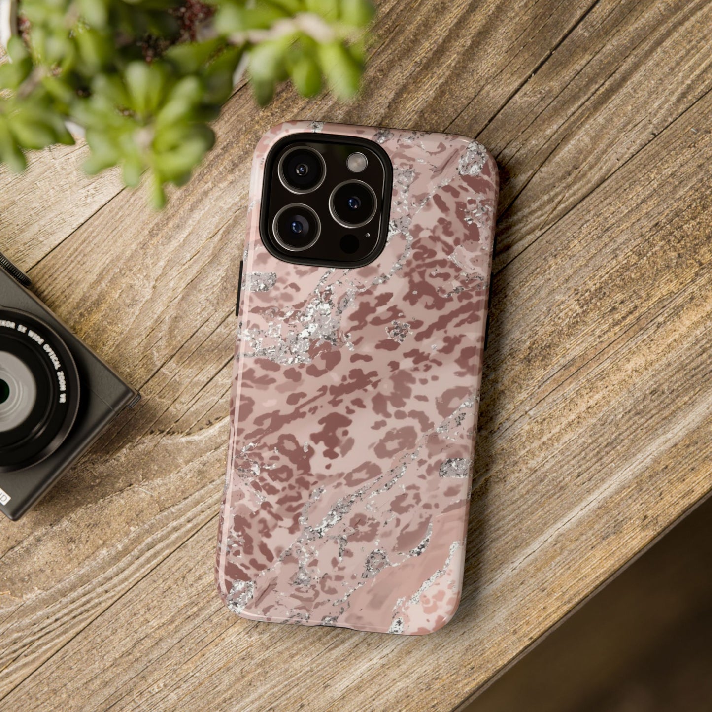 Tropical Monstera Phone Case — Colorful Leaf Protective Tough Case
