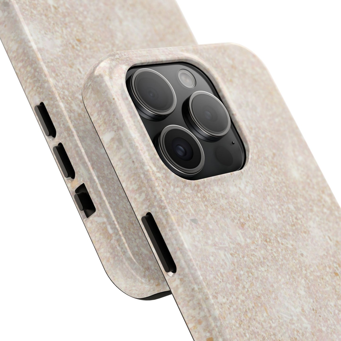 Marble Texture Tough Phone Case — Sandstone Protective Phone Cover