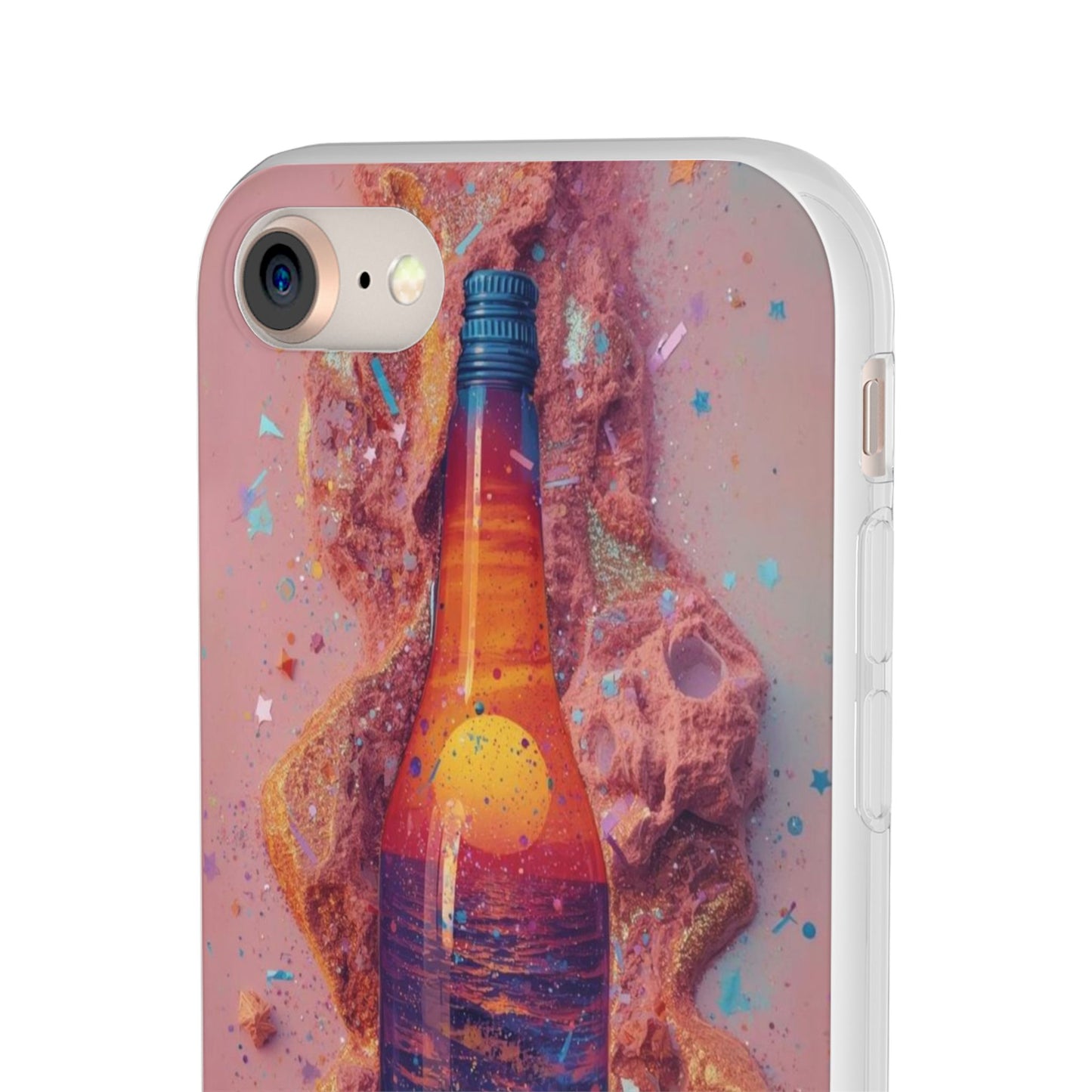 Phone Case — Surreal Sunset Bottle Art Flexible Protective Cover