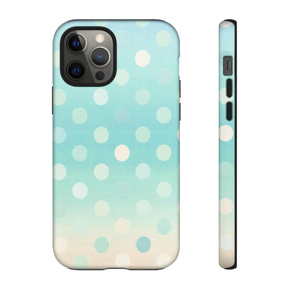 Abstract Palm Tough Phone Case — Minimal Coastal Blue Protective Cover