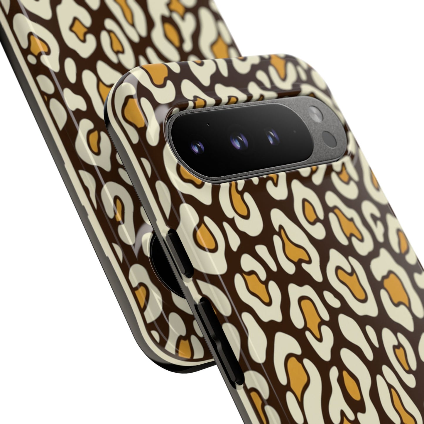 Leopard Print Tough Phone Case — Durable Protective iPhone Cover
