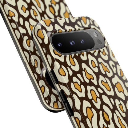 Leopard Print Tough Phone Case — Durable Protective iPhone Cover