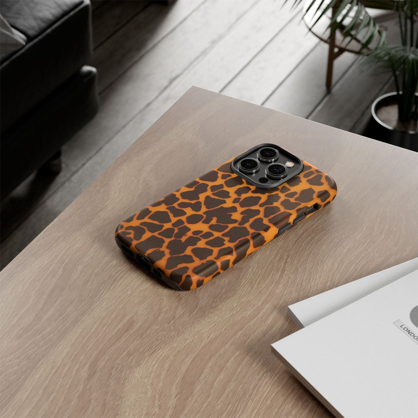 Leopard Print Tough Phone Case — Slim Protective iPhone Cover