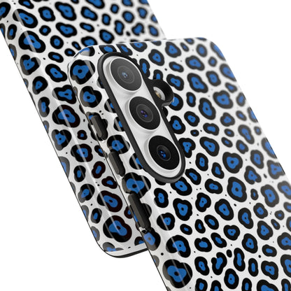 Blue Leopard Print Phone Case – Tough Protective Cover