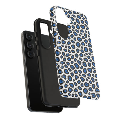 Blue Leopard Print Phone Case – Tough Protective Cover